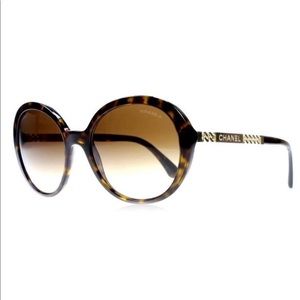 Authentic Chanel Tortoise Sunglasses